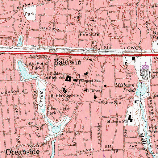 Topographic Map of Prospect School, NY