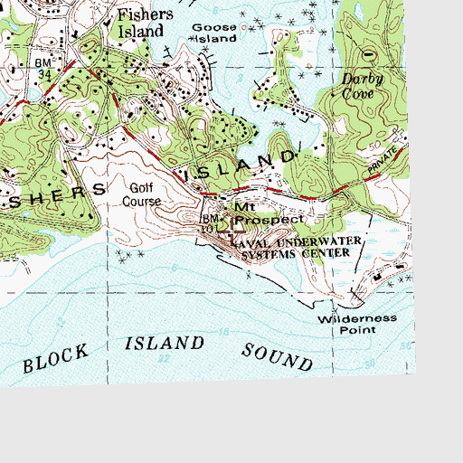 Topographic Map of Mount Prospect, NY