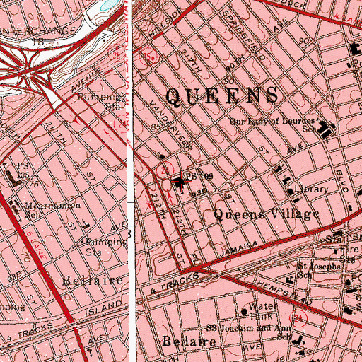 Topographic Map of Public School 109, NY
