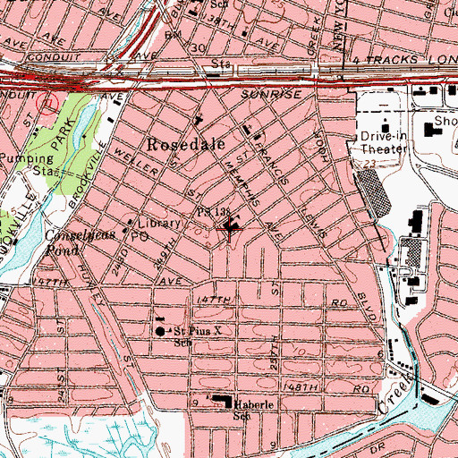 Topographic Map of Public School 138, NY