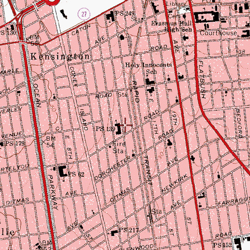 Topographic Map of Public School 139, NY