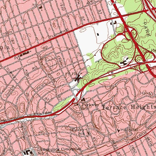 Topographic Map of Public School 178, NY