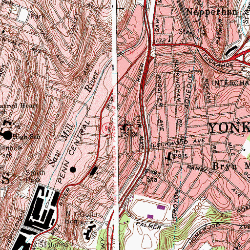 Topographic Map of Paideia School 24, NY