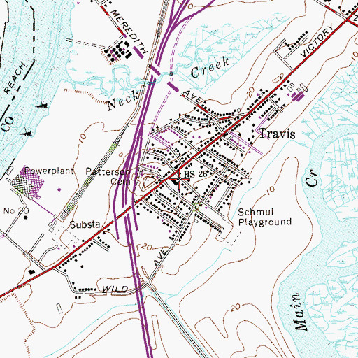 Topographic Map of Public School 26, NY
