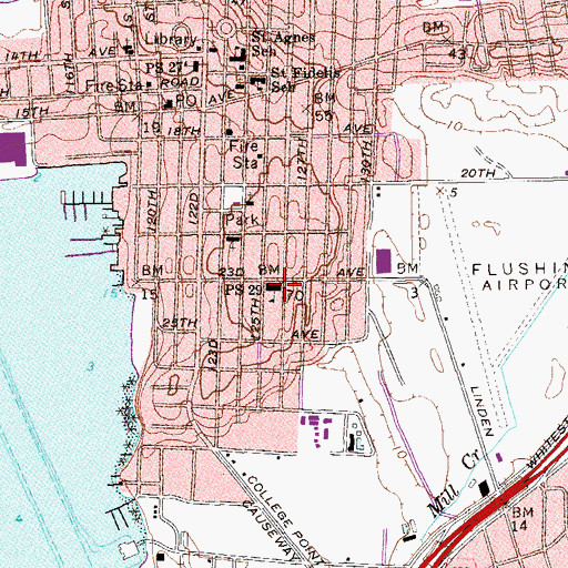 Topographic Map of Public School 29, NY