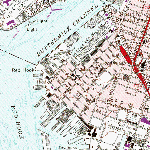 Topographic Map of Public School 30, NY