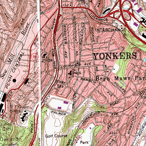 Topographic Map of Public School 5, NY