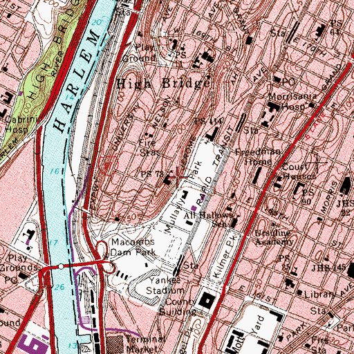 Topographic Map of Public School 73, NY