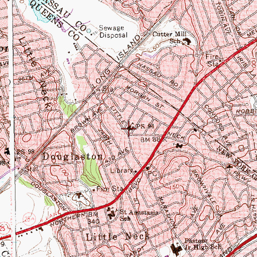 Topographic Map of Public School 94, NY