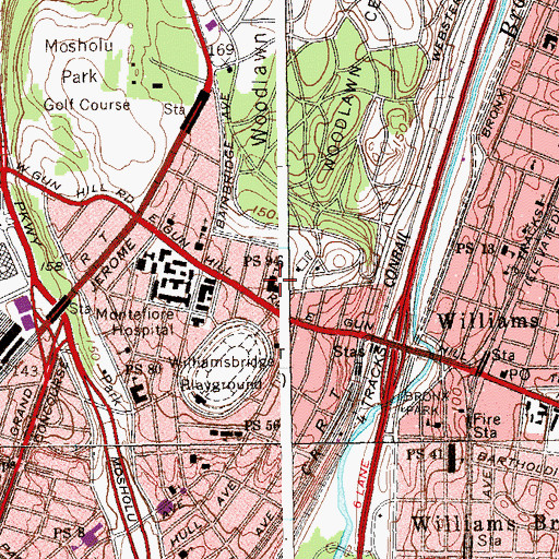 Topographic Map of Public School 94, NY