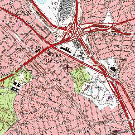 Topographic Map of Public School 99, NY