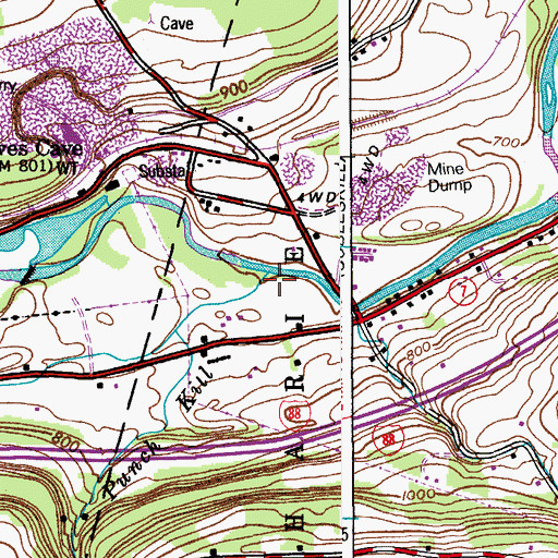 Topographic Map of Punch Kill, NY
