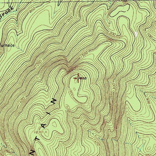 Topographic Map of Putnam Mountain, NY