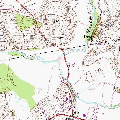 Topographic Map of Quacken Kill, NY