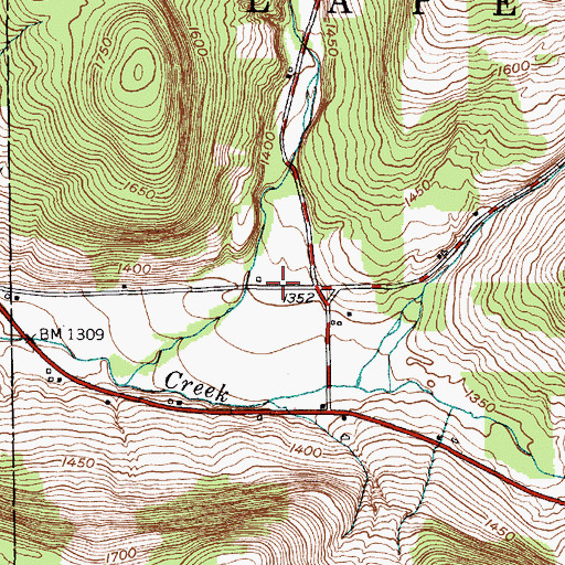Topographic Map of Quail Hollow, NY