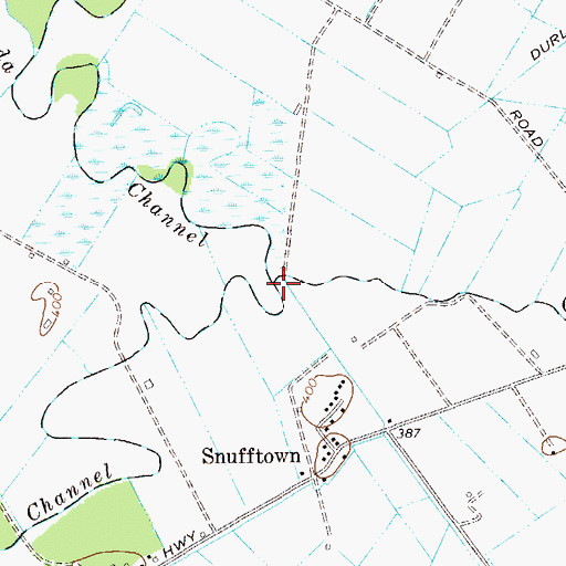 Topographic Map of Quaker Creek, NY