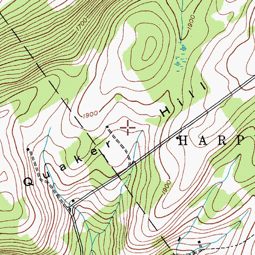 Topographic Map of Quaker Hill, NY