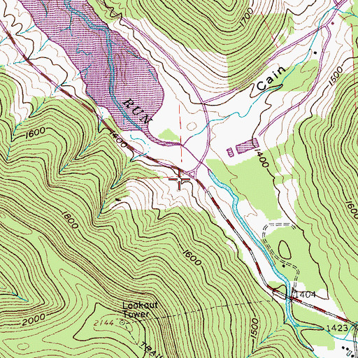 Topographic Map of Quaker Run Chapel, NY