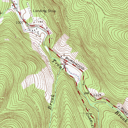 Topographic Map of Ragged Brook, NY