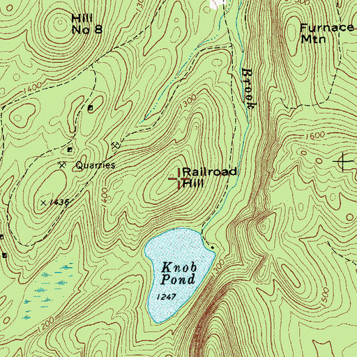 Topographic Map of Railroad Hill, NY