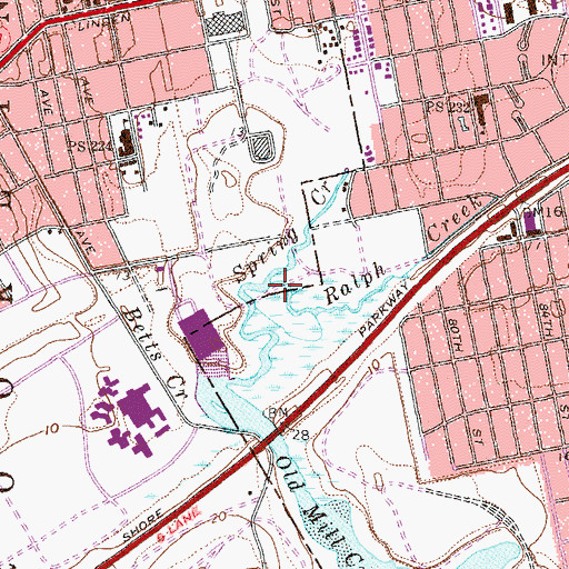 Topographic Map of Ralph Creek, NY