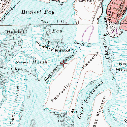 Topographic Map of Ramscat Channel, NY