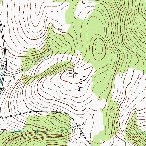 Topographic Map of Randall Hill, NY