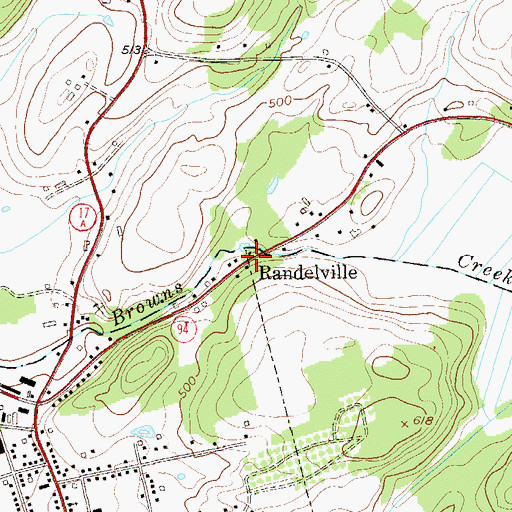 Topographic Map of Randelville, NY