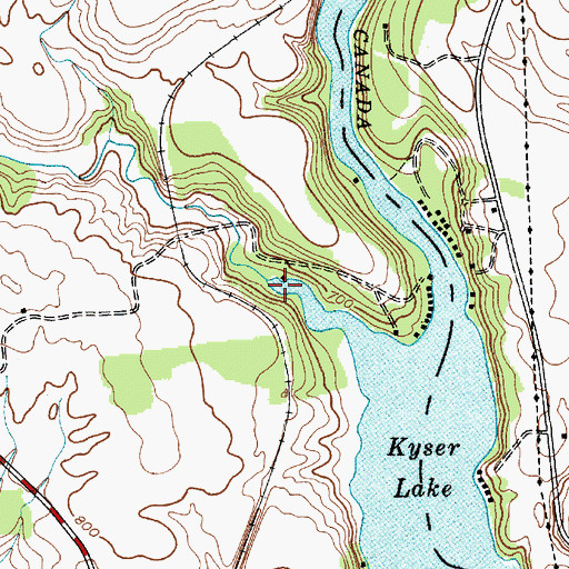 Topographic Map of Ransom Creek, NY