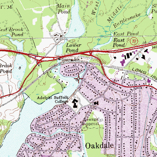 Topographic Map of Rattlesnake Brook, NY