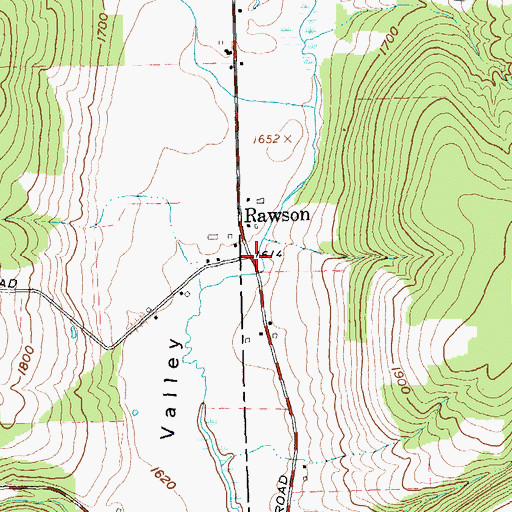 Topographic Map of Rawson, NY