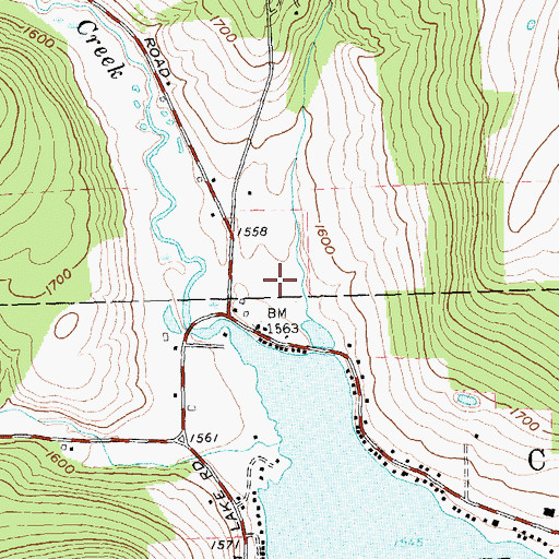 Topographic Map of Rawson Valley, NY