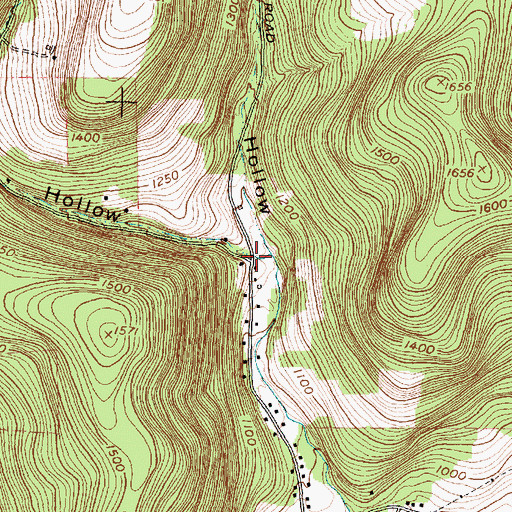 Topographic Map of Reasor Hollow, NY