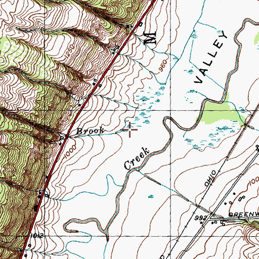 Topographic Map of Red Brook, NY
