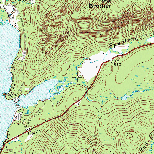 Topographic Map of Red Fin Brook, NY