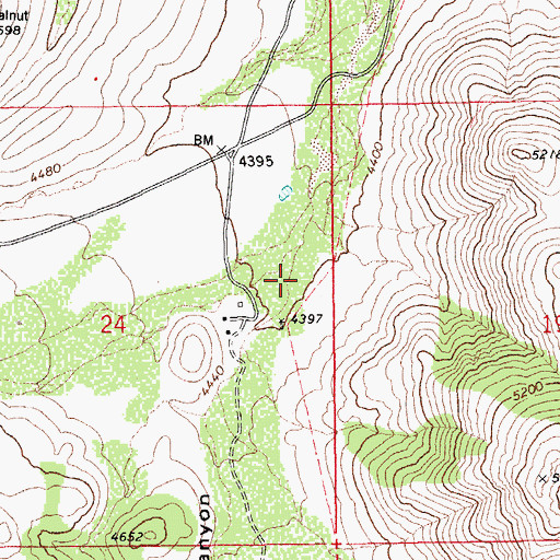 Topographic Map of Polecat Canyon, AZ