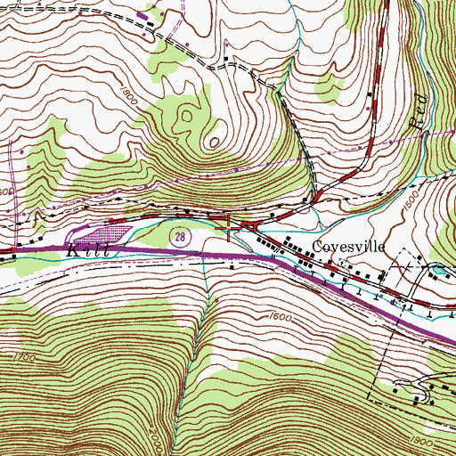 Topographic Map of Red Kill, NY