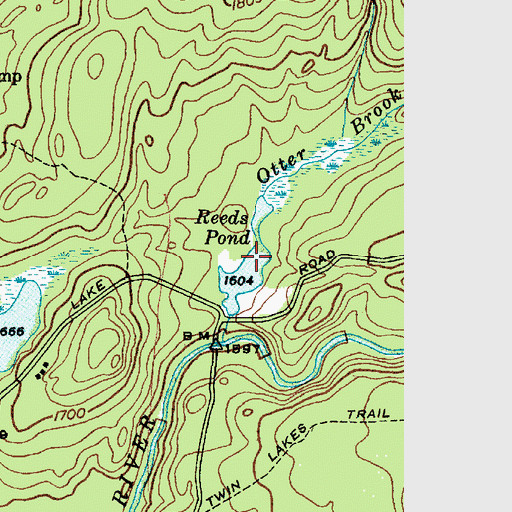 Topographic Map of Reeds Pond, NY