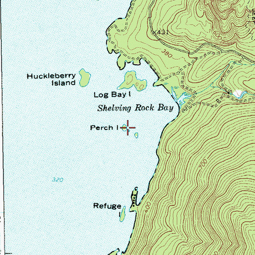Topographic Map of Refuge Island, NY