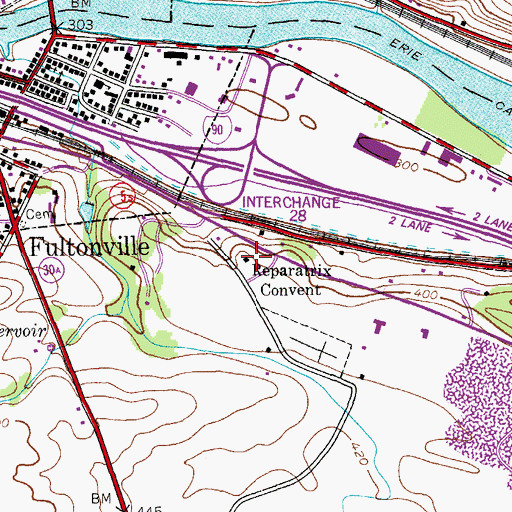 Topographic Map of Reparatrix Convent, NY