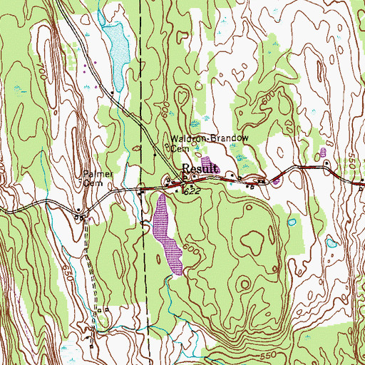 Topographic Map of Result, NY