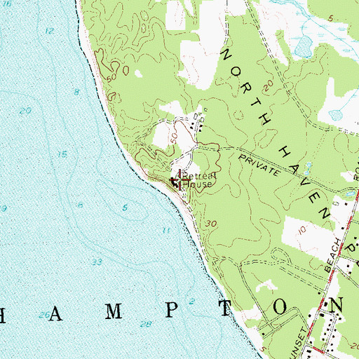 Topographic Map of Retreat House, NY