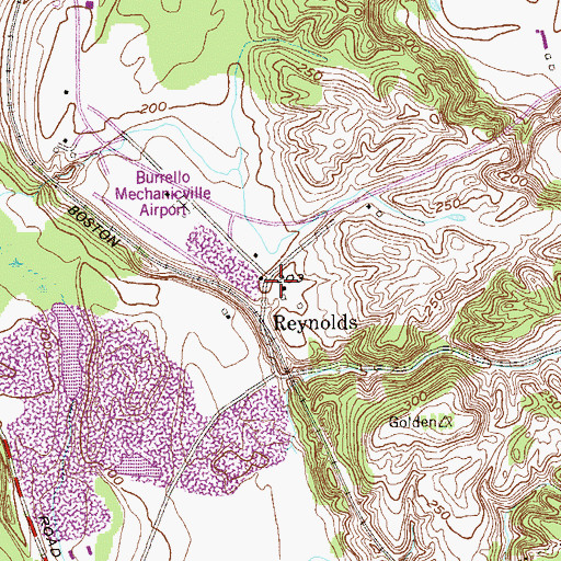 Topographic Map of Reynolds, NY