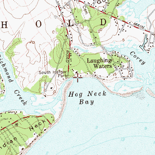 Topographic Map of Richmond Creek, NY