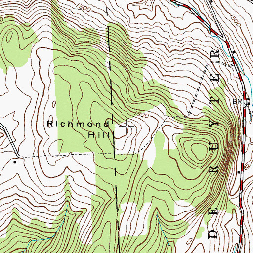 Topographic Map of Richmond Hill, NY