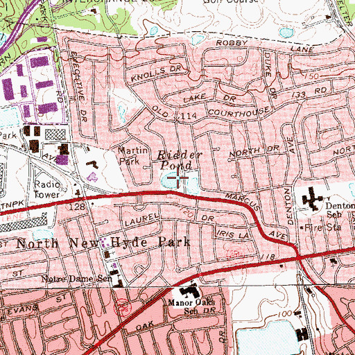 Topographic Map of Ridder Pond, NY