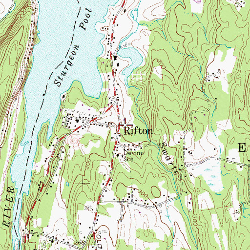 Topographic Map of Rifton, NY