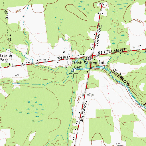 Topographic Map of Riley Brook, NY