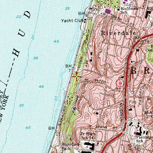 Topographic Map of Riverdale Park, NY
