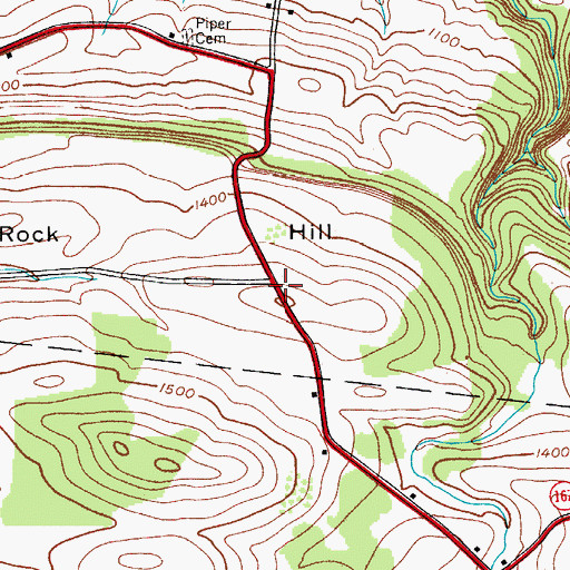 Topographic Map of Rock Hill, NY
